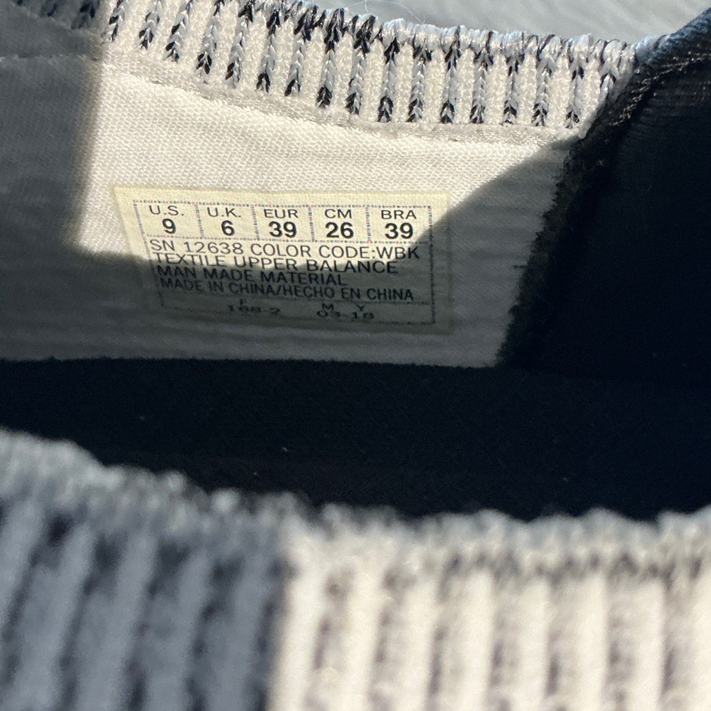 Skechers Men's Black and White Knit Sneakers - Picture 7 of 9